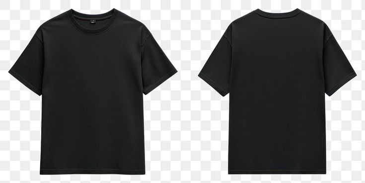 Black Organic Cotton Tee. Classic crew neck