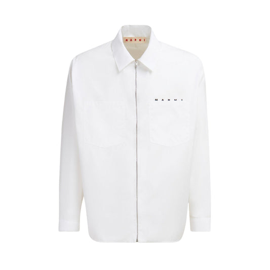 Marni Shirt Pocket Logo White