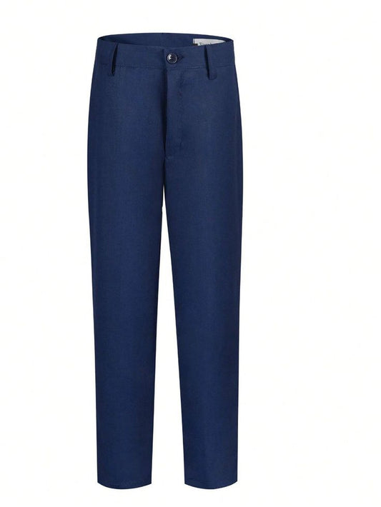 Tween Boy Pants Formal Flat Front Uniform Pants