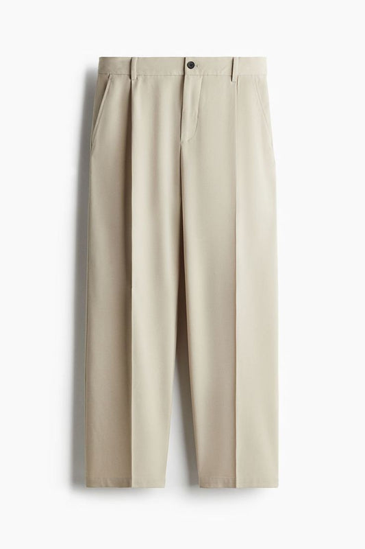 Men's Casual Commuting Solid Color Tapered Pants
